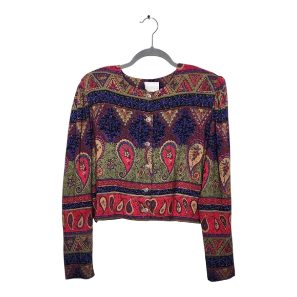 Moda Tops - 70's Puff Bishop Sleeve CottageCore Sweater Top Size 12